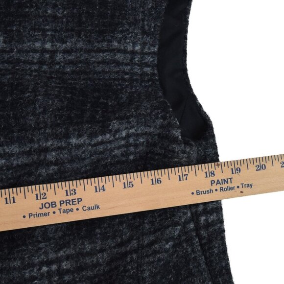 Banana Republic Women's Square Neck Wool Blend Plaid Top Sz 14 *minor flaw* - Picture 7 of 10